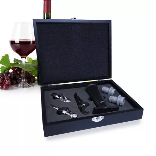 Onyx Wine Accessory Set - 6 Piece