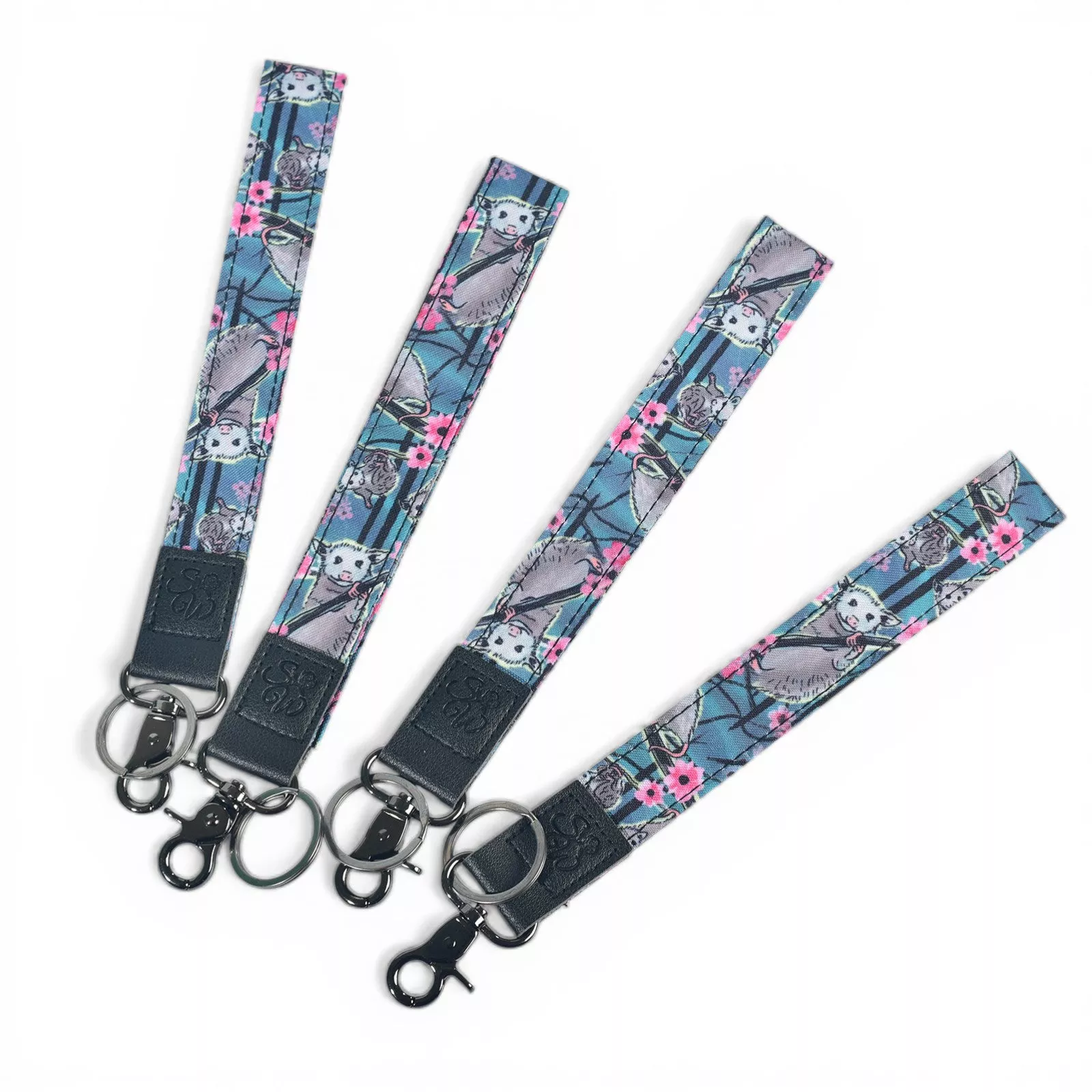 Opossum Blossom Wristlet/Keychain