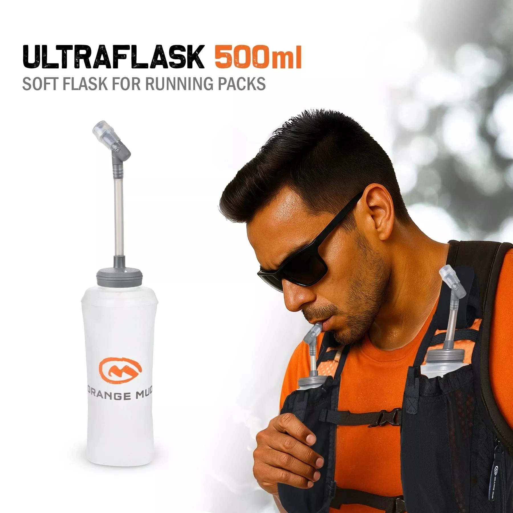 Orange Mud UltraFlask 500ml No-Slosh Soft Flask