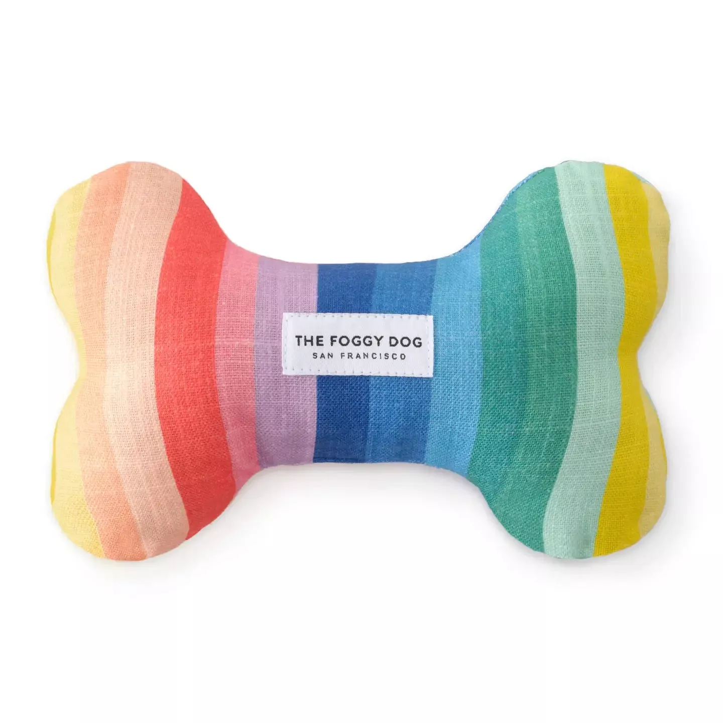 Over the Rainbow Dog Bone Squeaky Toy