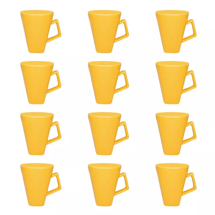 Oxford Quartier 11.84 Oz Square Beveled Mugs Set of 12