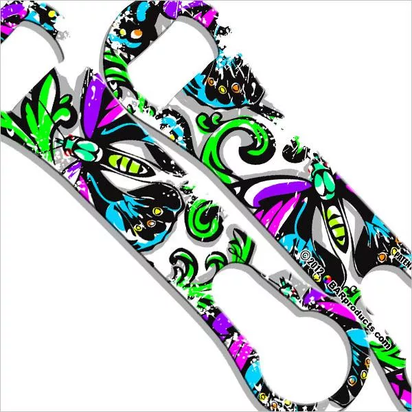 Painted Butterfly V-Rod Bottle Opener