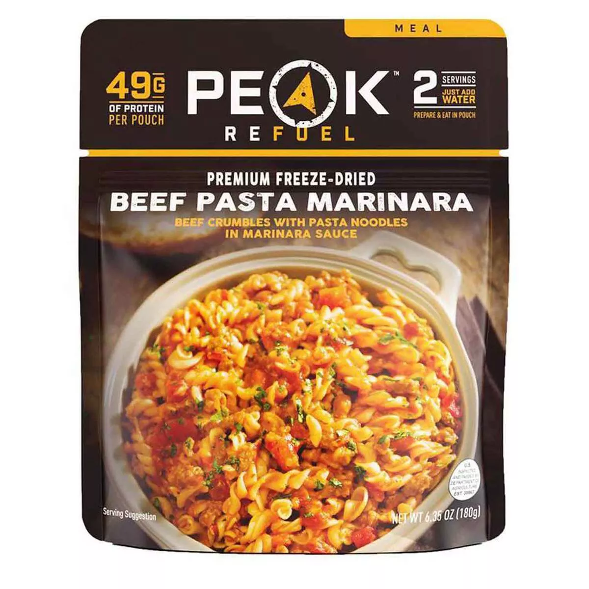Peak Refuel Beef Pasta Marinara 2 Servings