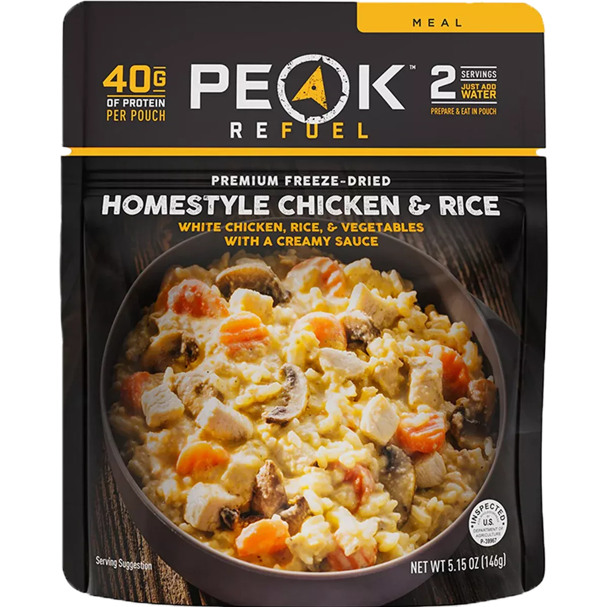 Peak Refuel Homestyle Chicken and Rice 2 Servings