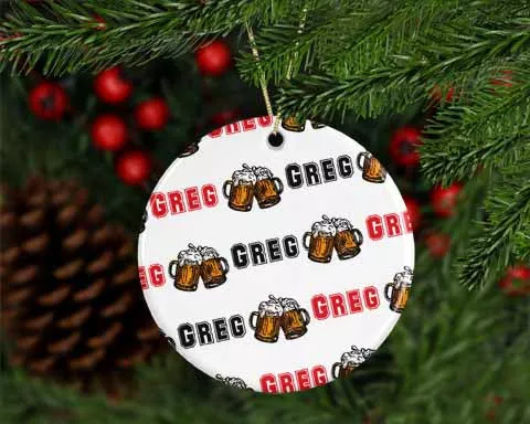Personalized Beer Mug Ornament