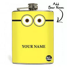 Personalized Cute Hip Flask - Add Your Name