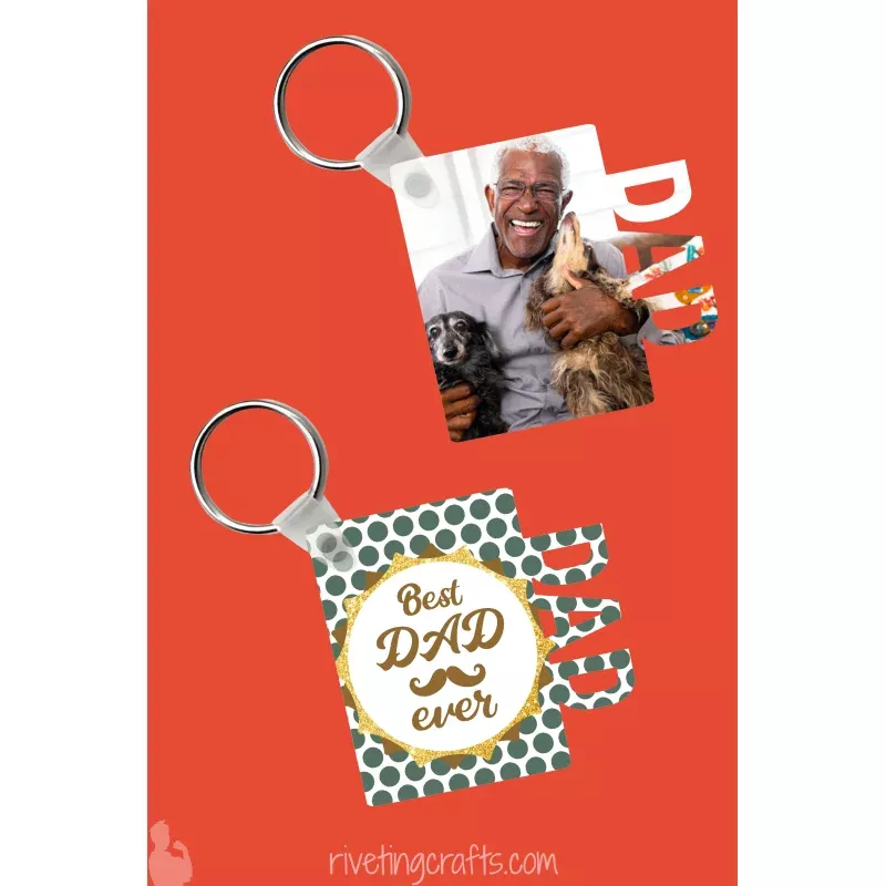 Personalized DAD Keychain