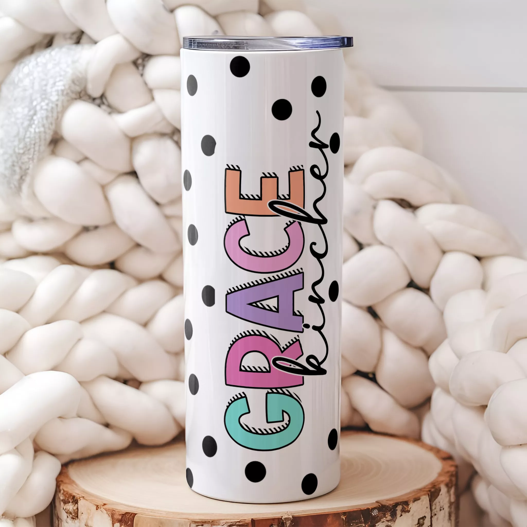 Personalized Pop Dot Tumbler