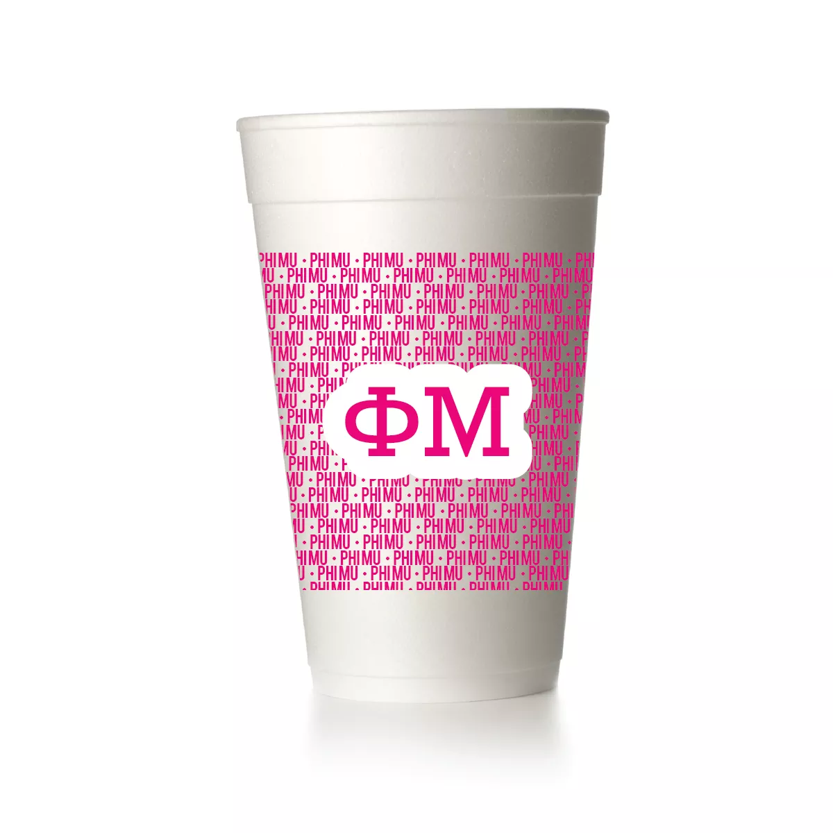 Phi Mu Wrap Cups|Foam&Frost Flex