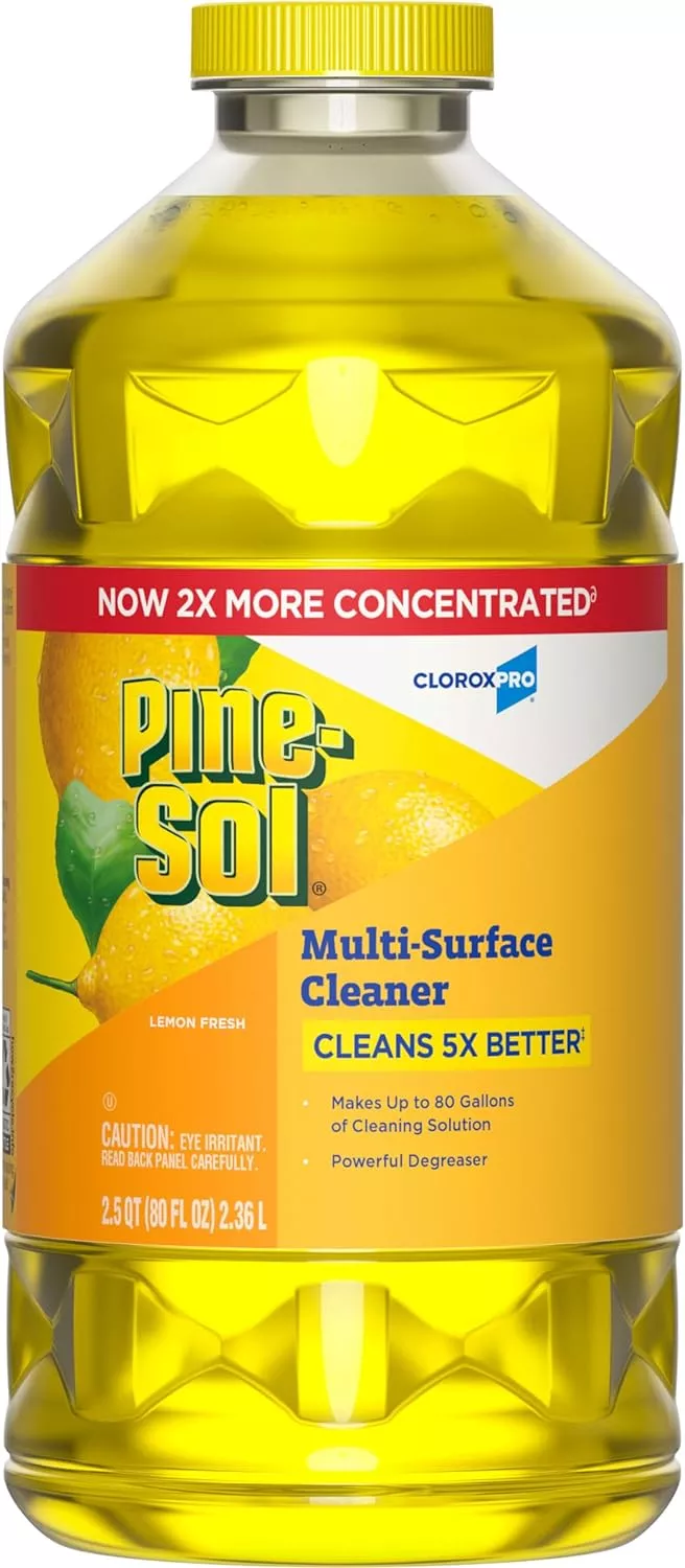 Pine-Sol 60607 Lemon Fresh Multi-Surface Cleaner 80 oz