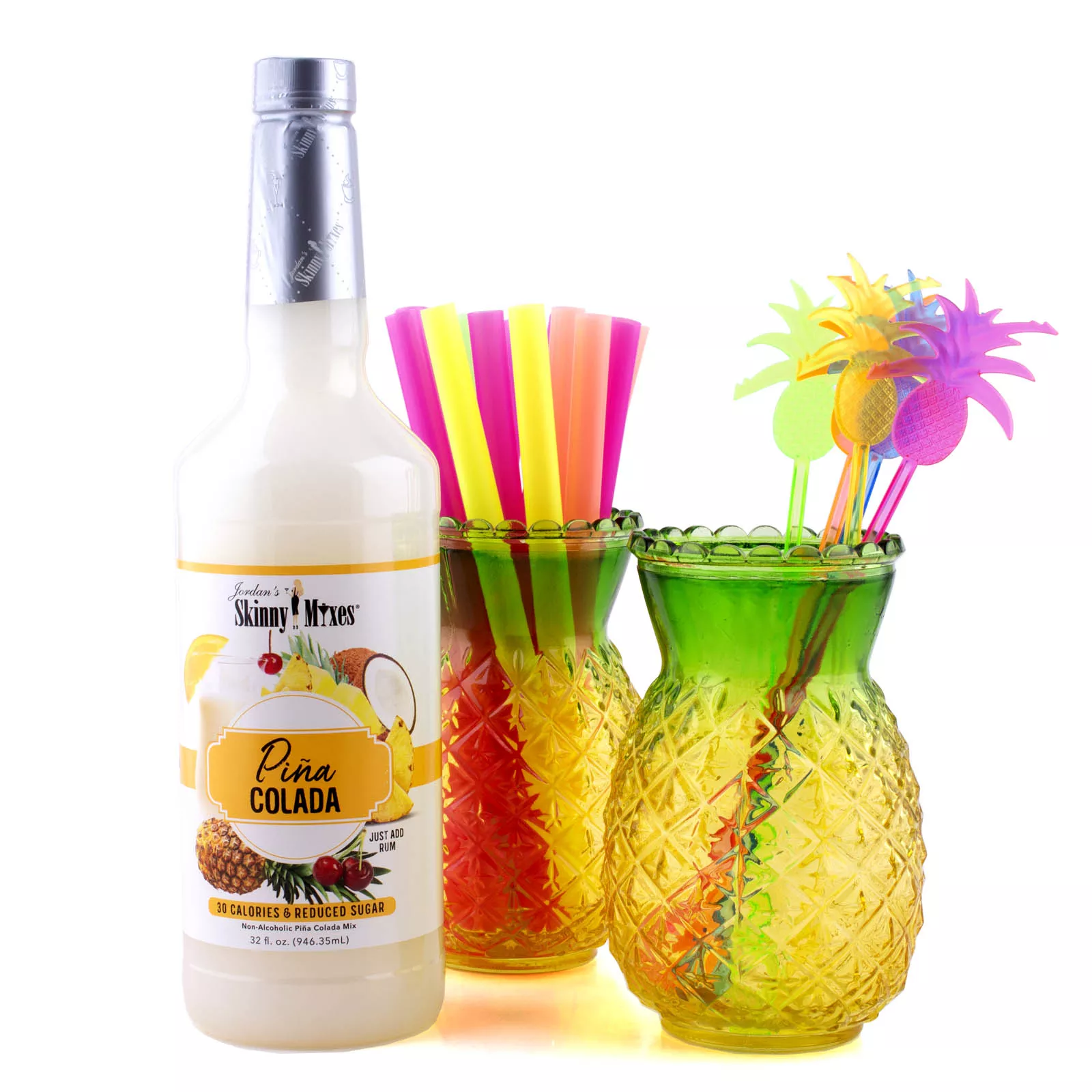 Pineapple Tiki Drinkware Gift Set