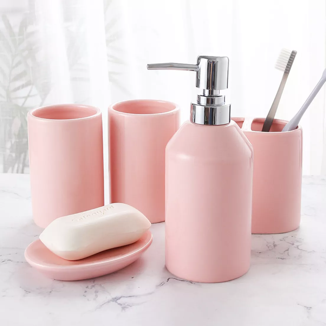 Pink Bathroom Set