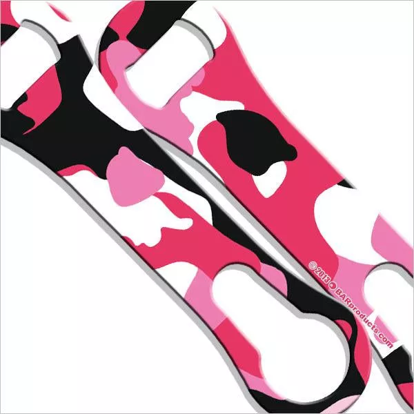 Pink Camo V-Rod Bottle Opener