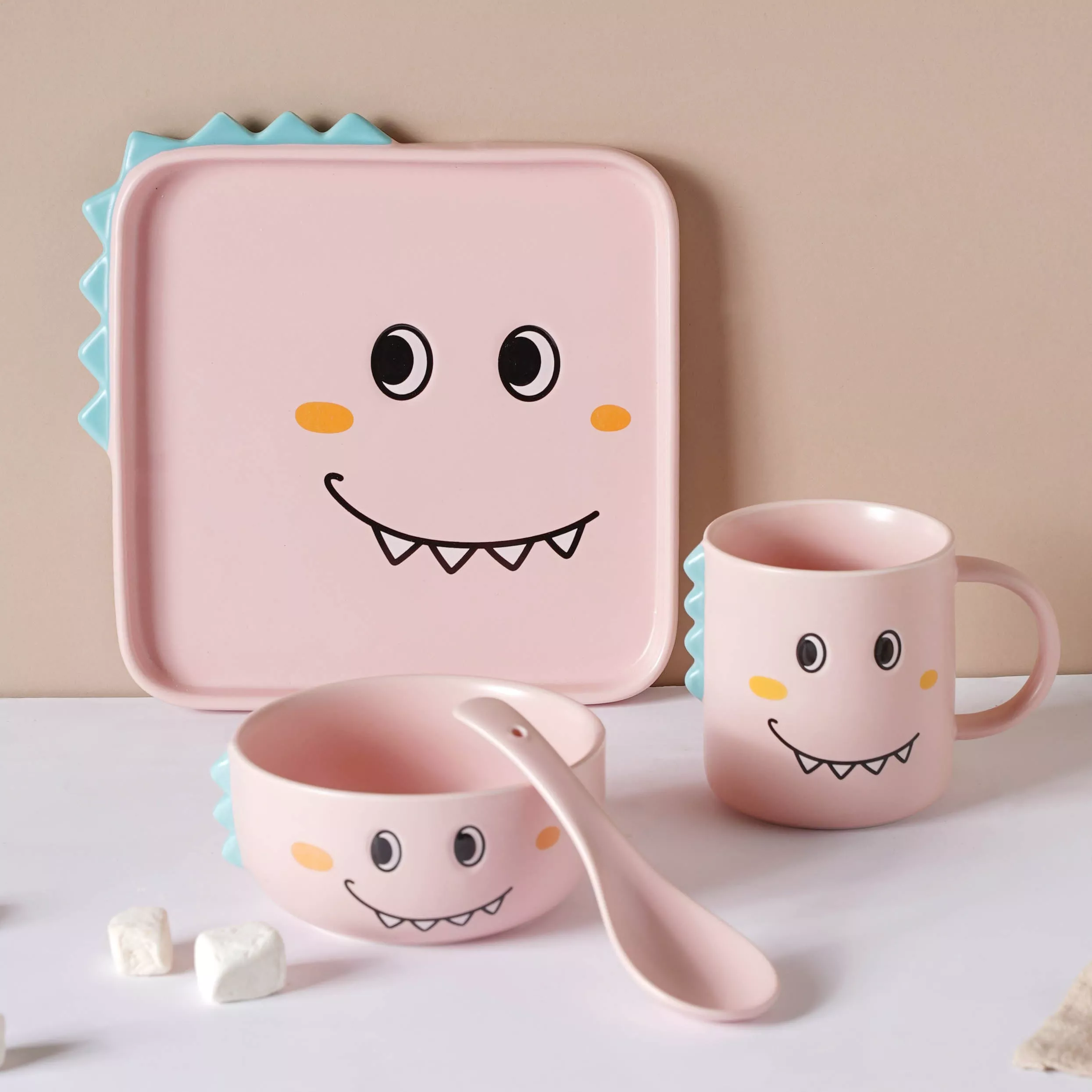 Pink Dino Meal Set