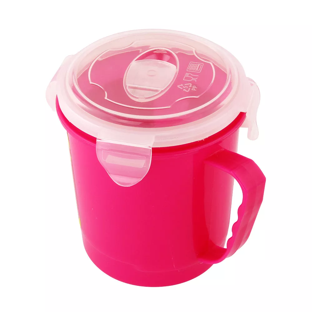 Pink Microwavable Soup Mug 500Ml