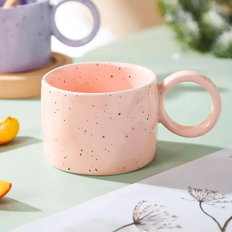 Pink Speckled Mug
