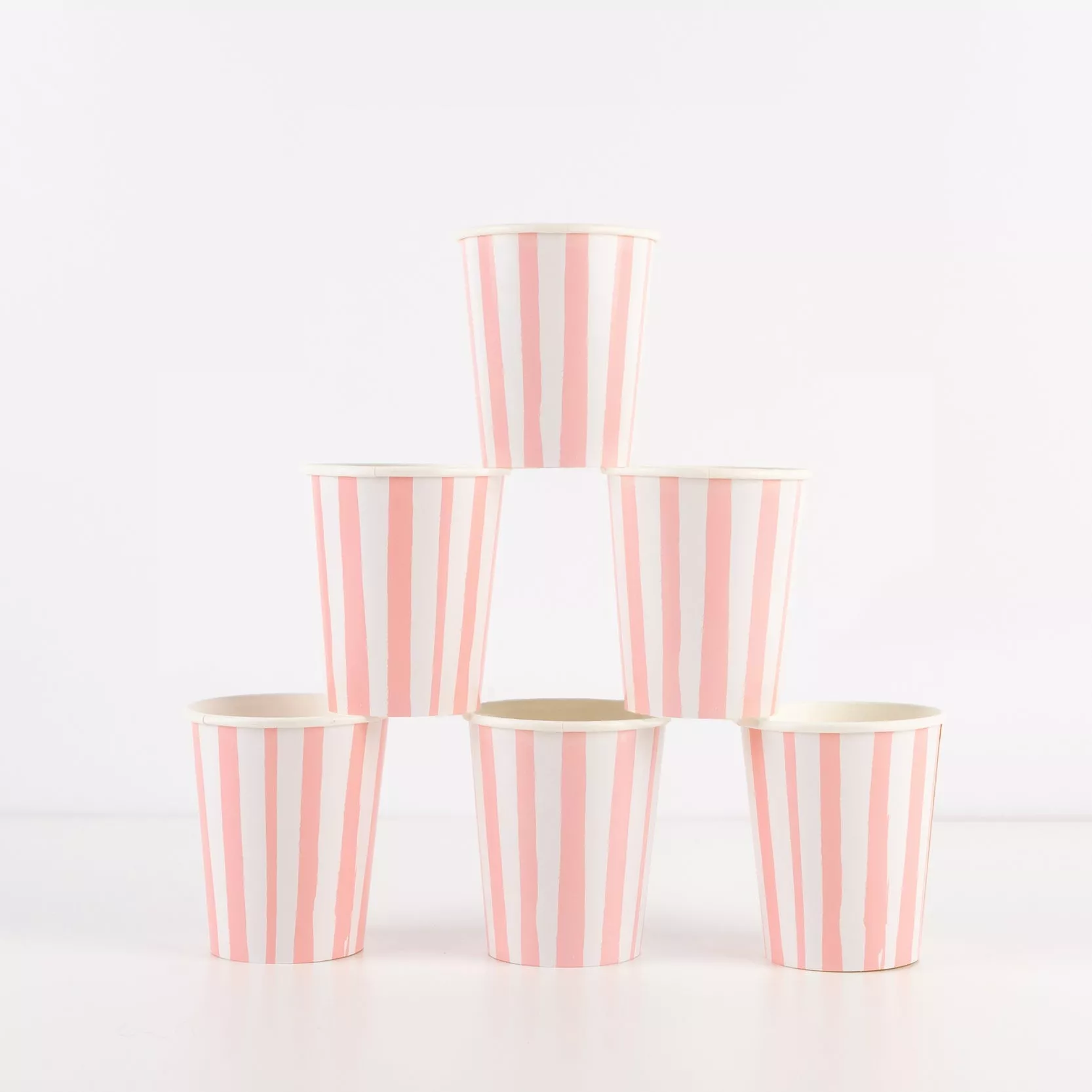 Pink Stripe Small Tumbler Cups