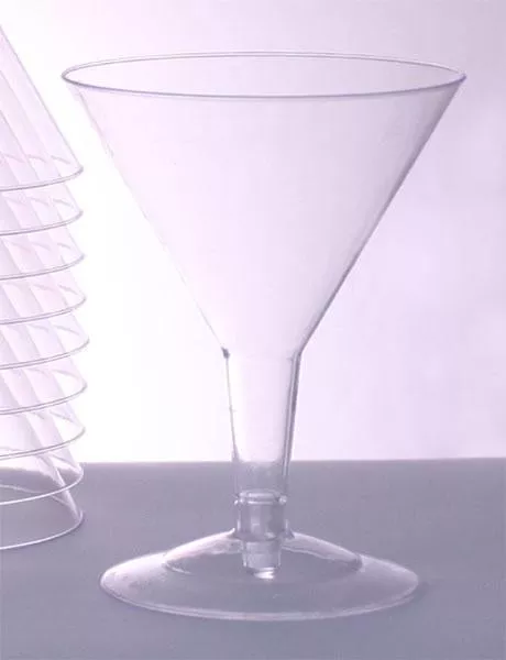 Plastic (Polystyrene) Martini Glass - 5 ounce (sleeve of 12)