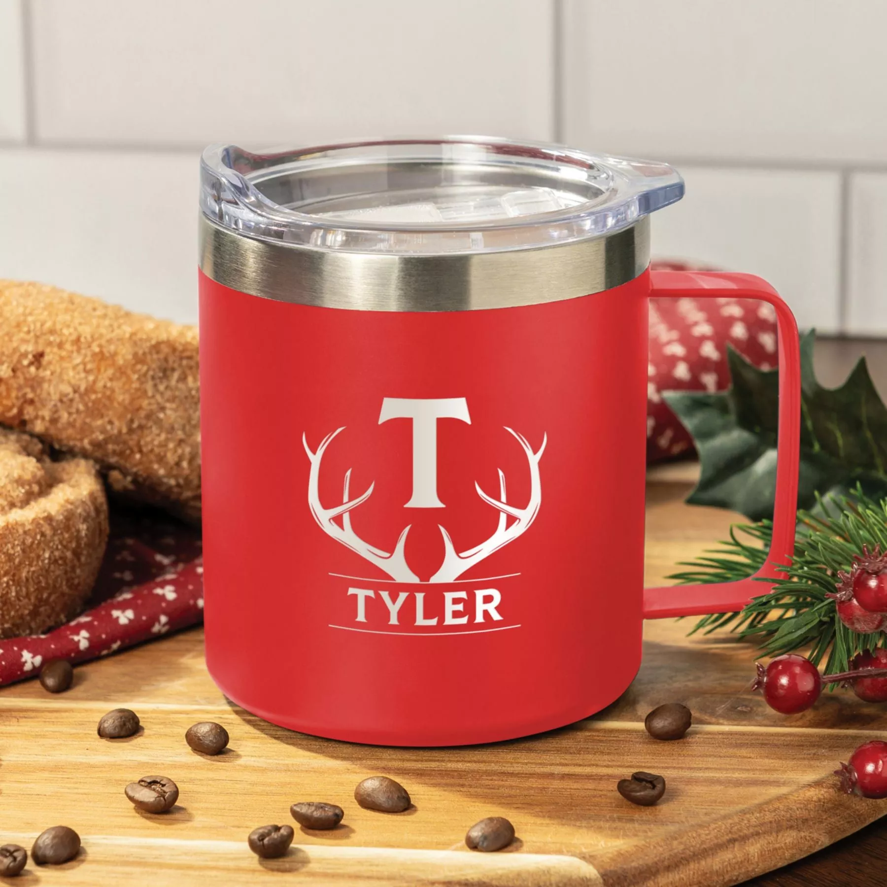Pod Cafe To Go Stainless Mug 12 Oz