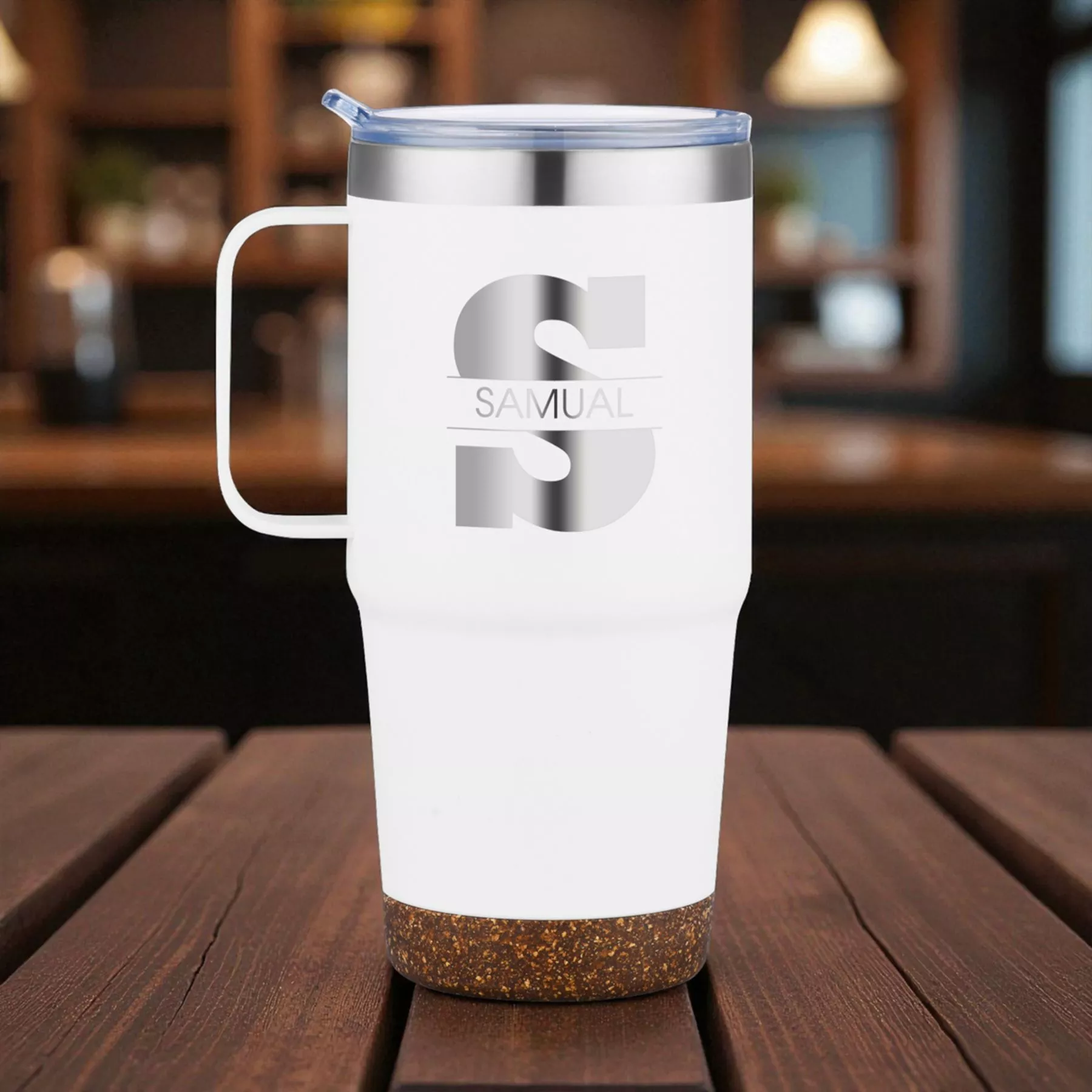 Pod Cork Bottom Stainless Mug 24 Oz