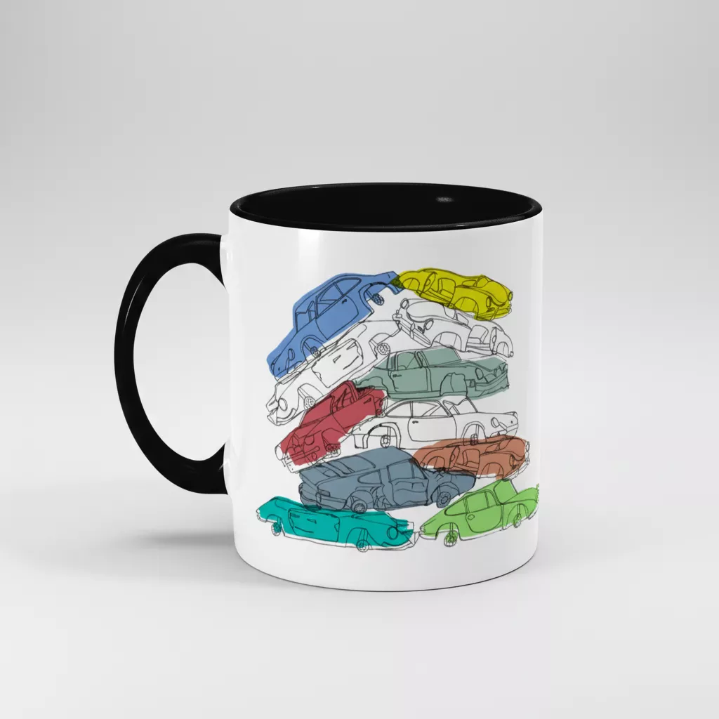 Porsche scrap yard mug