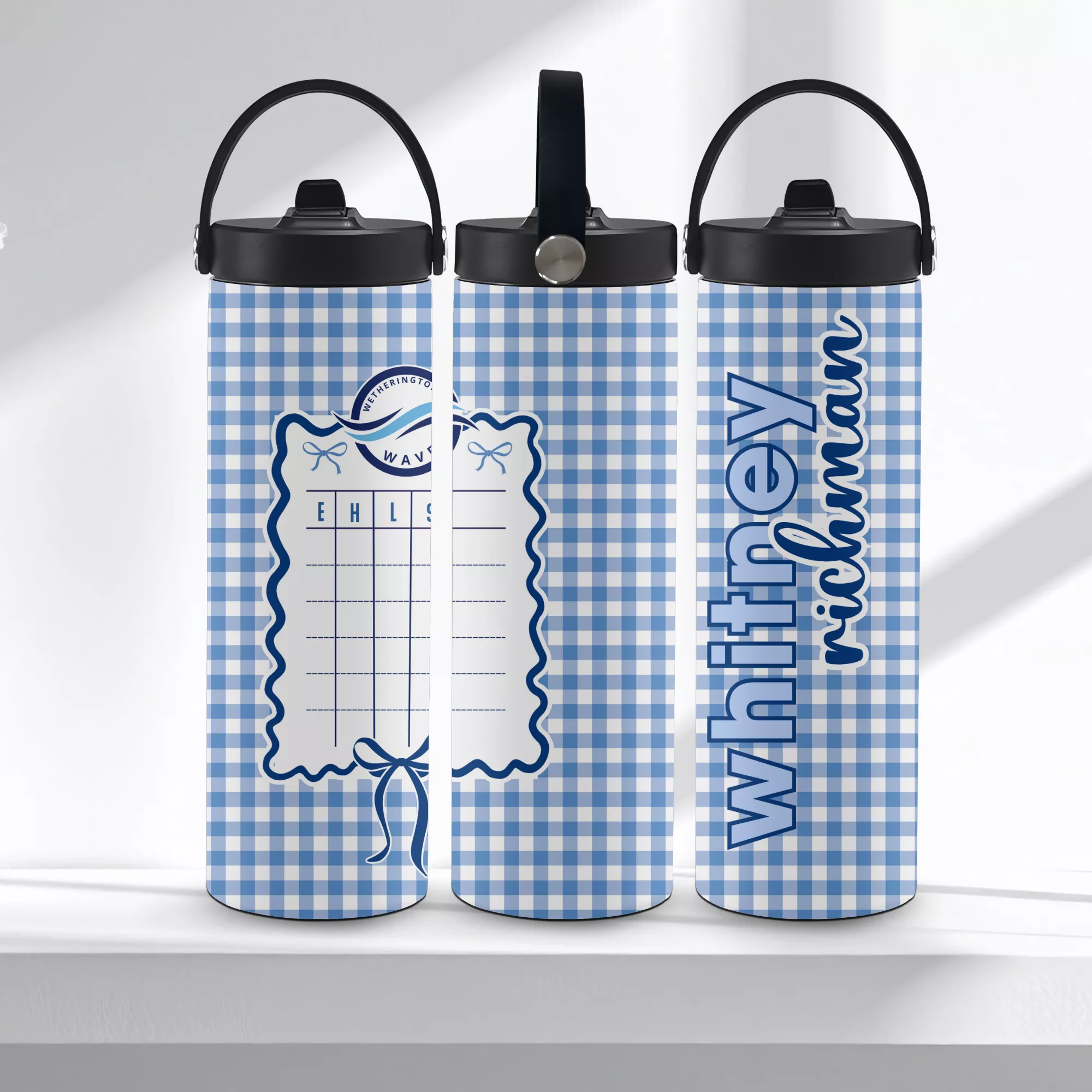Preppy Wetherington Waves Waterbottle
