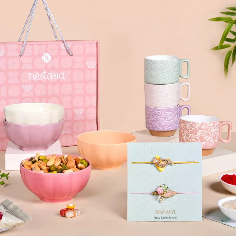 Pretty Pastel Rakhi Gift Hamper