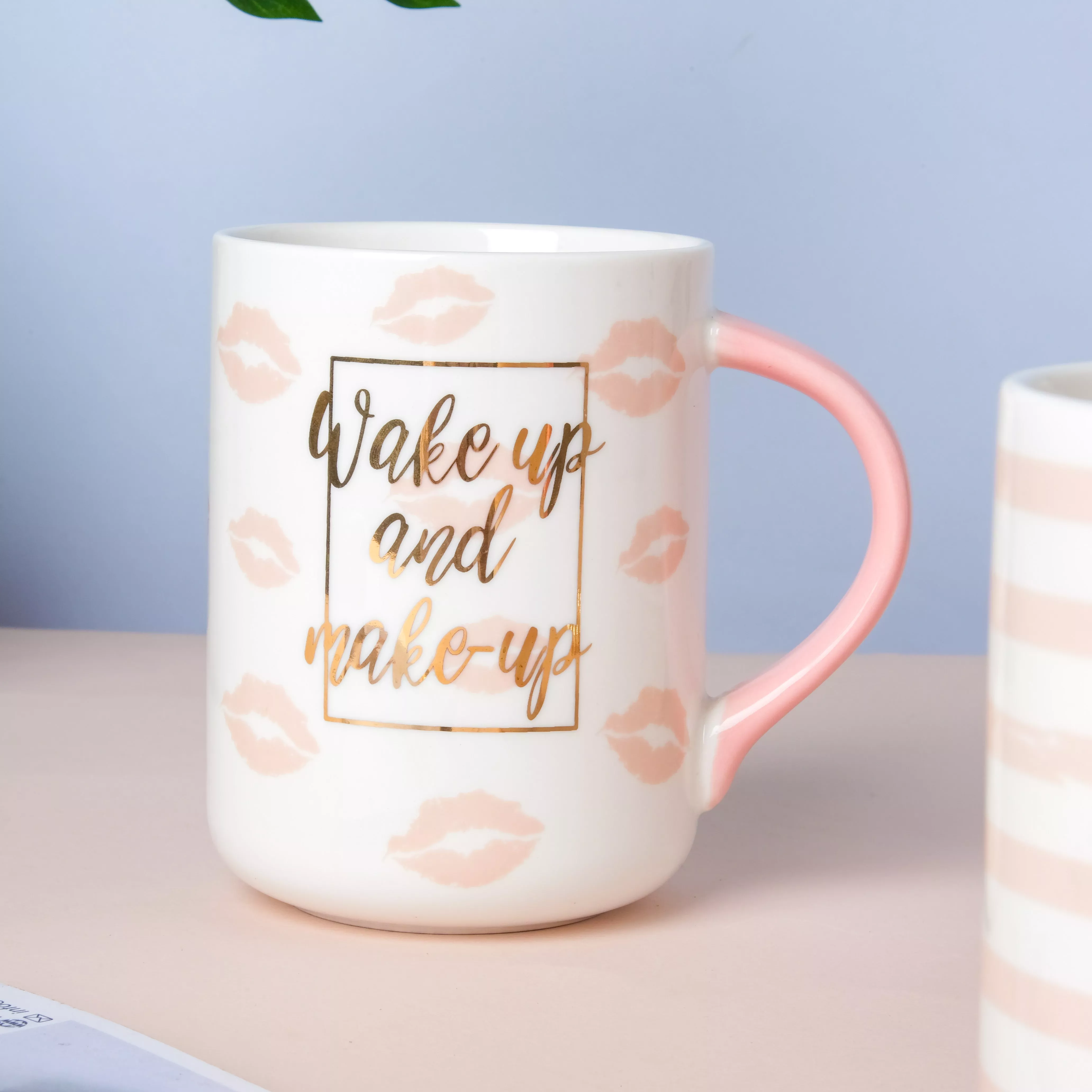 Printed Coffee Mug|Kiss&Loved&Love