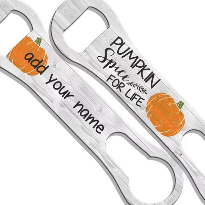 Pumpkin Spice V-Rod Bottle Opener ADD YOUR NAME