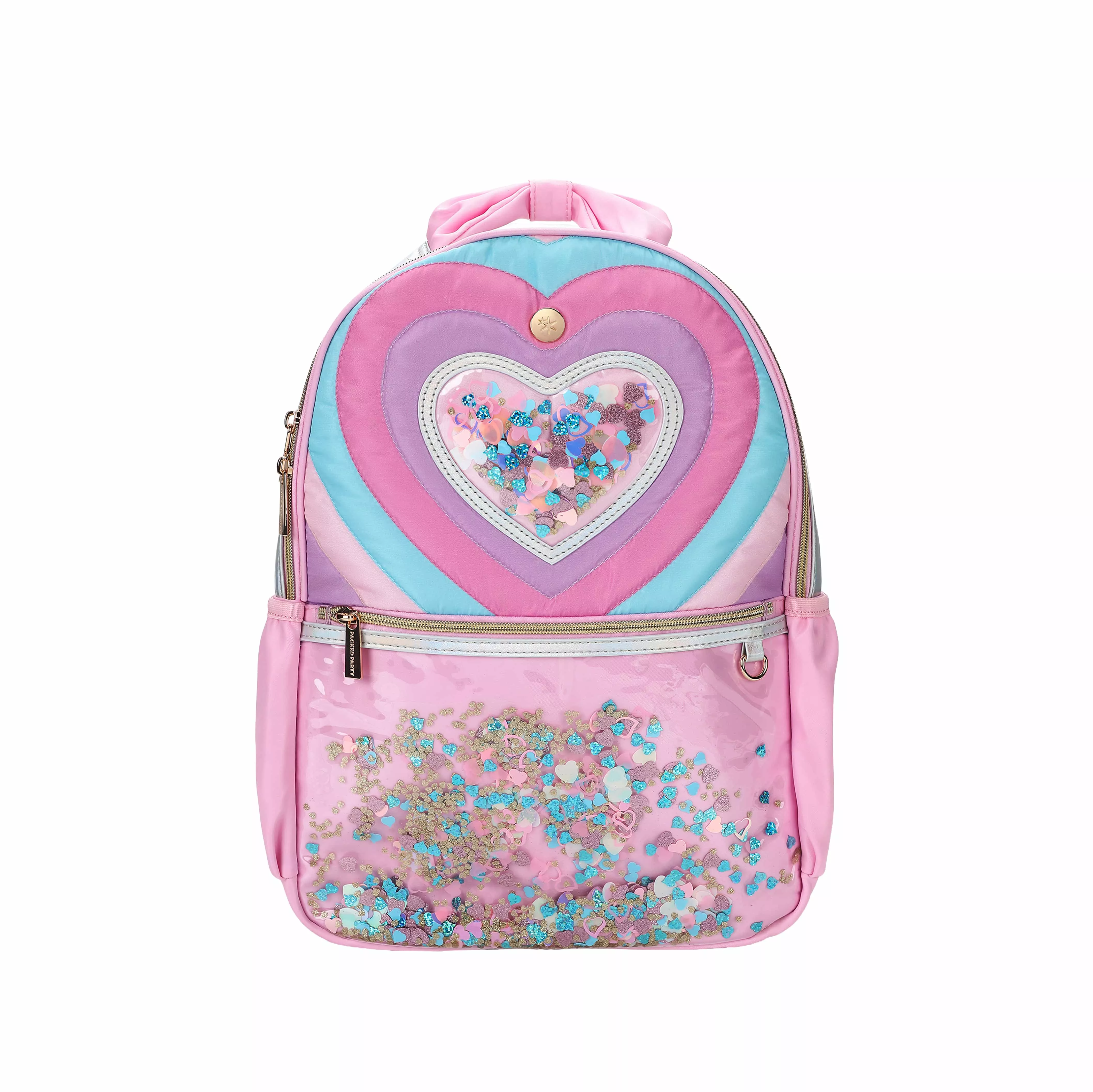 Quilted Confetti Heart Backpack