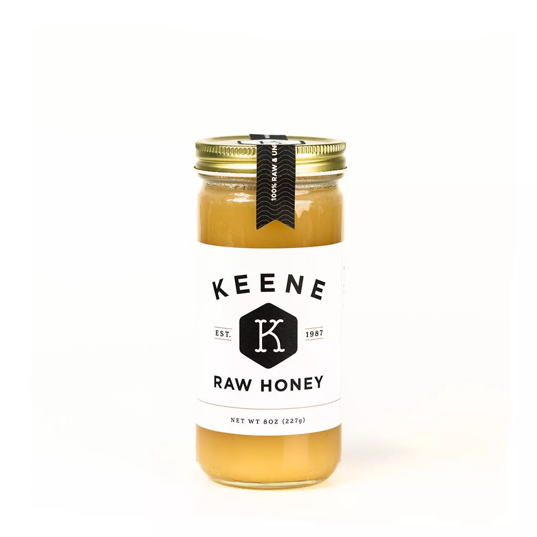 Raw Unfiltered Honey|8 oz Glass Jar