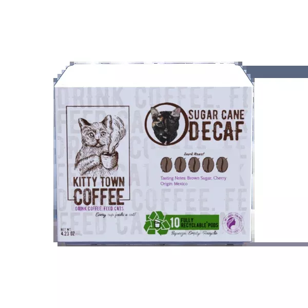 Recyclable Single Use Pods: Sugar Cane Decaf