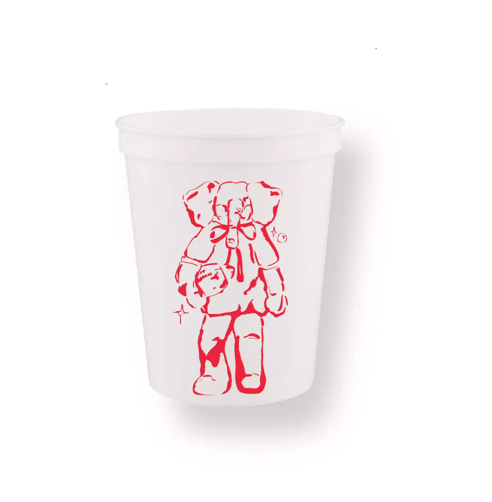 Red Elephant Stadium Cup Set