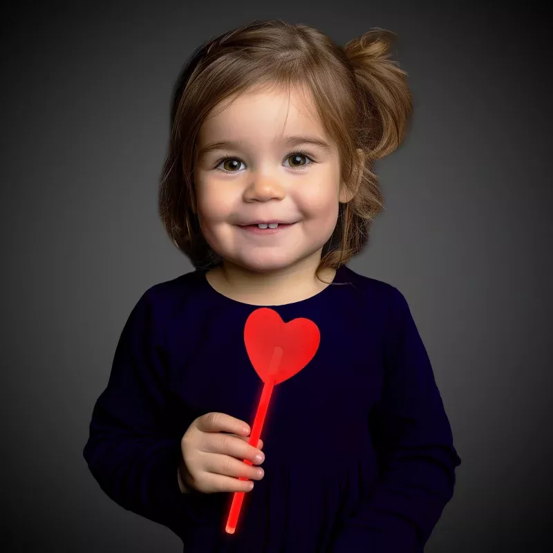 Red Heart Shaped Glow Stick