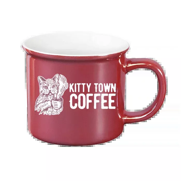 Red Kitty Town Campfire Mug