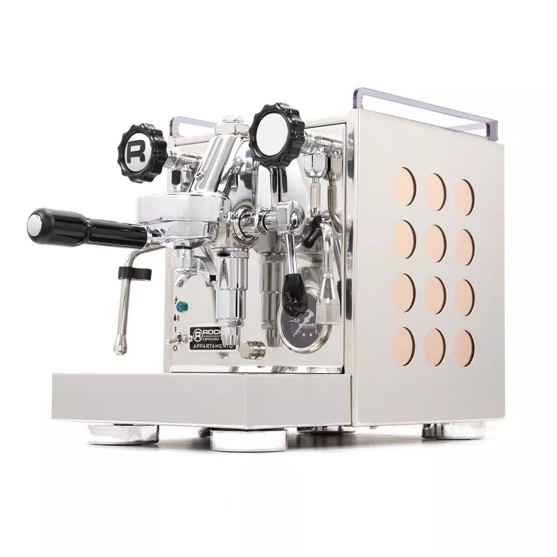Refurbished Rocket Espresso Appartamento Espresso Machine – Rose Gold Panels
