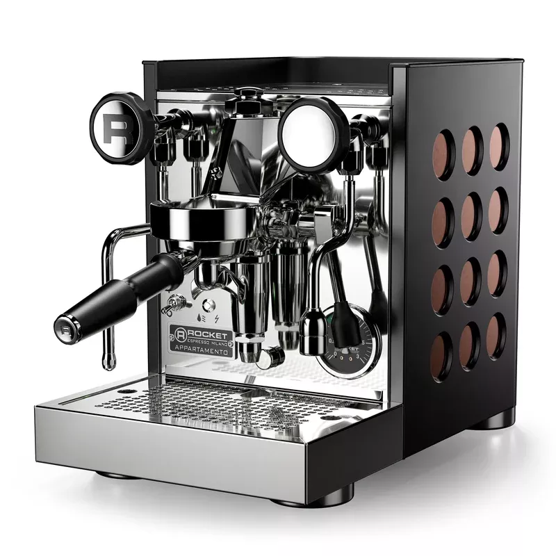 Refurbished Rocket Espresso Appartamento TCA Espresso Machine – Black and Copper