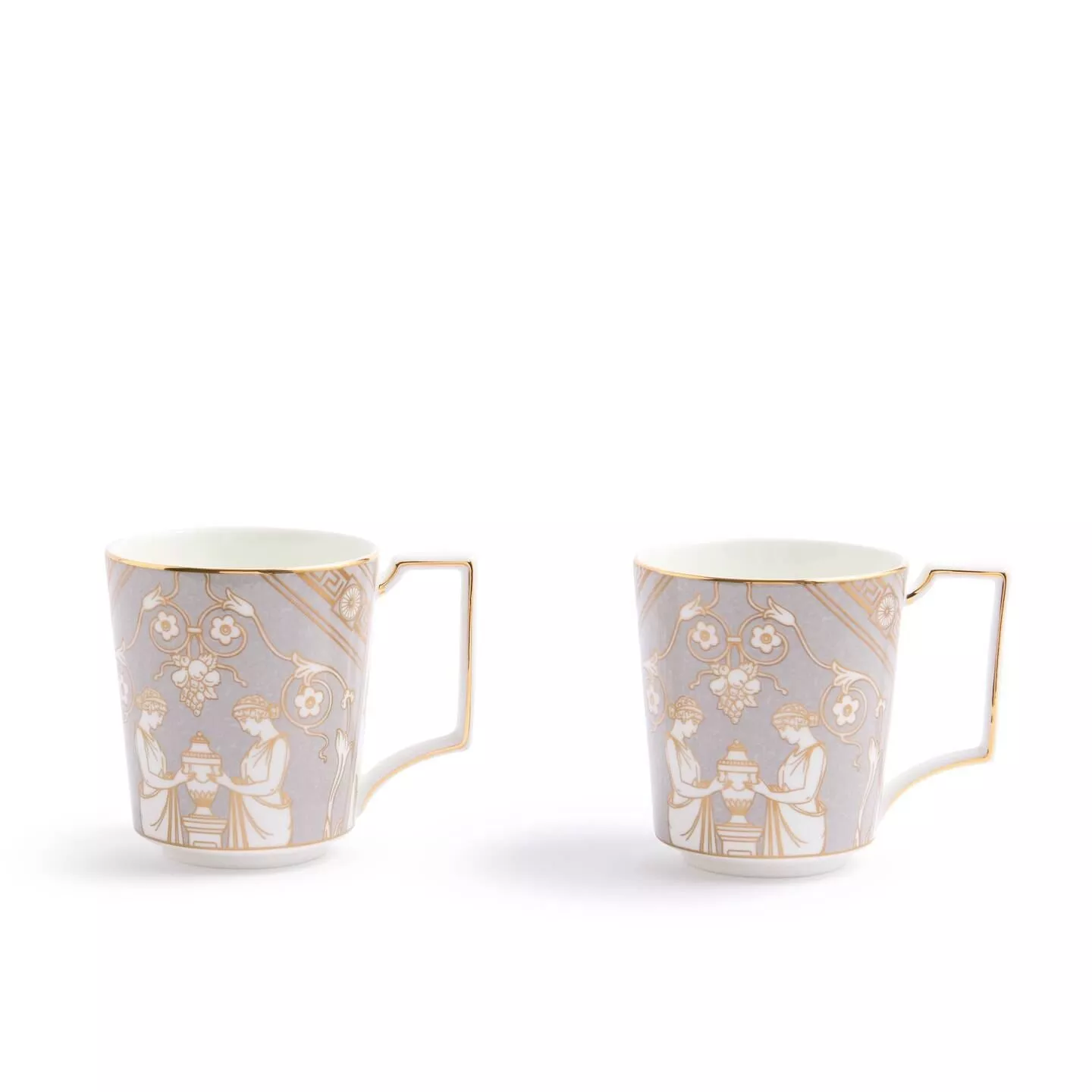 Renaissance Accents Grey Mug Set of 2