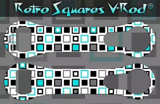 Retro Squares Kolorcoat V-Rod Bottle Opener