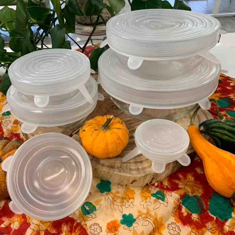 Reusable Silicone Lids Set of 6