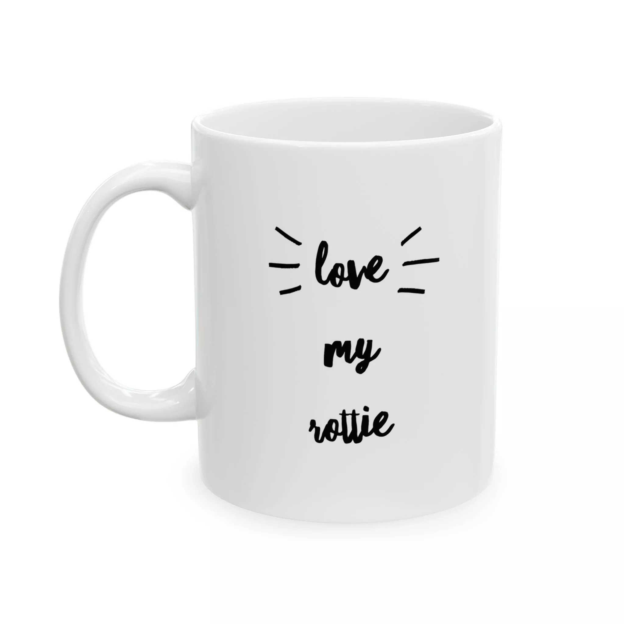 Rottie Love Ceramic Mug (11oz, 15oz)