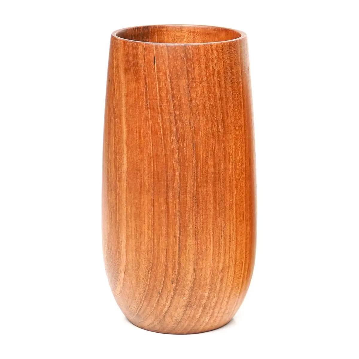 Rounded Teak Wood Cup - Tall|2-Pack&4-Pack