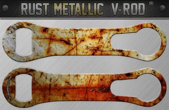 Rust Metallic V-Rod Bottle Opener