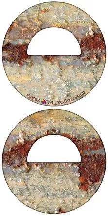Rust Pattern Round Bottle Opener