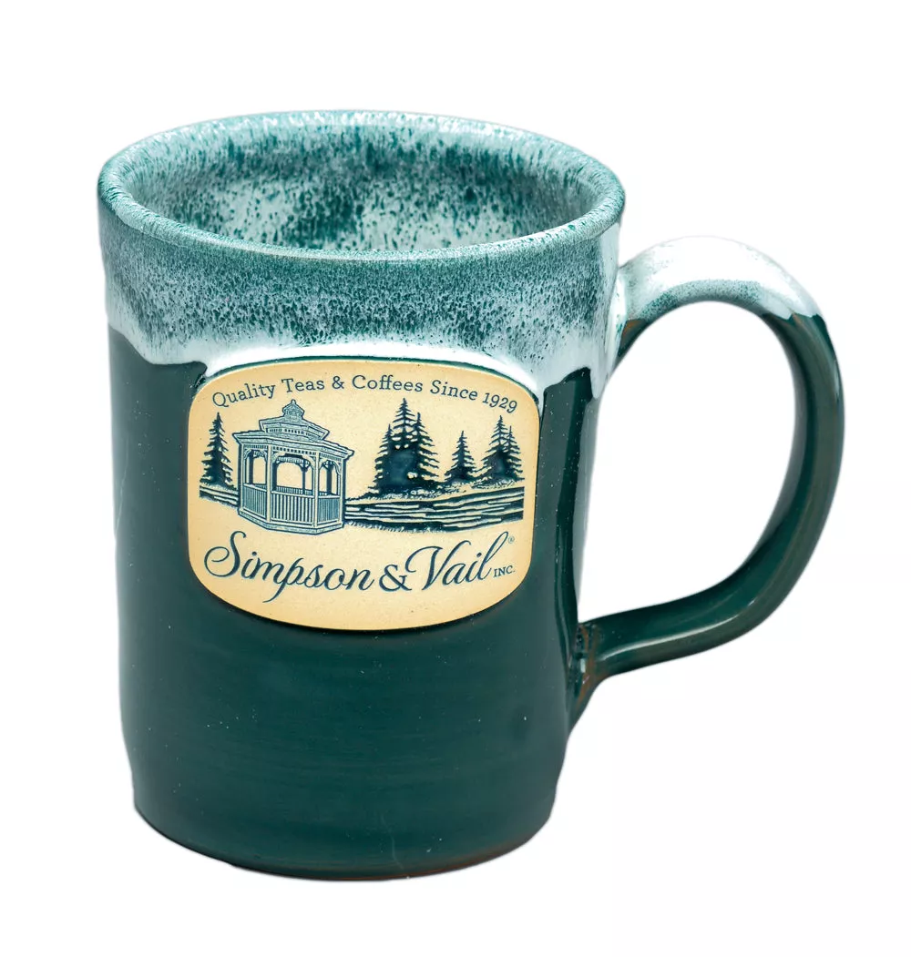 S&V Teal w/White Mug, 12oz