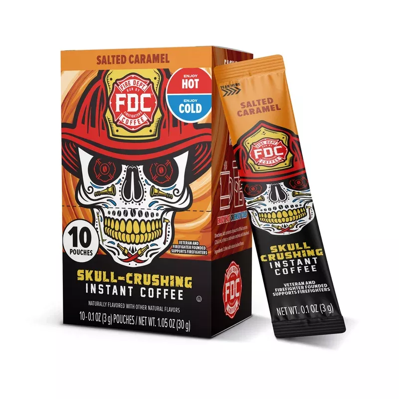 Salted Caramel Skull-Crushing Instant Coffee