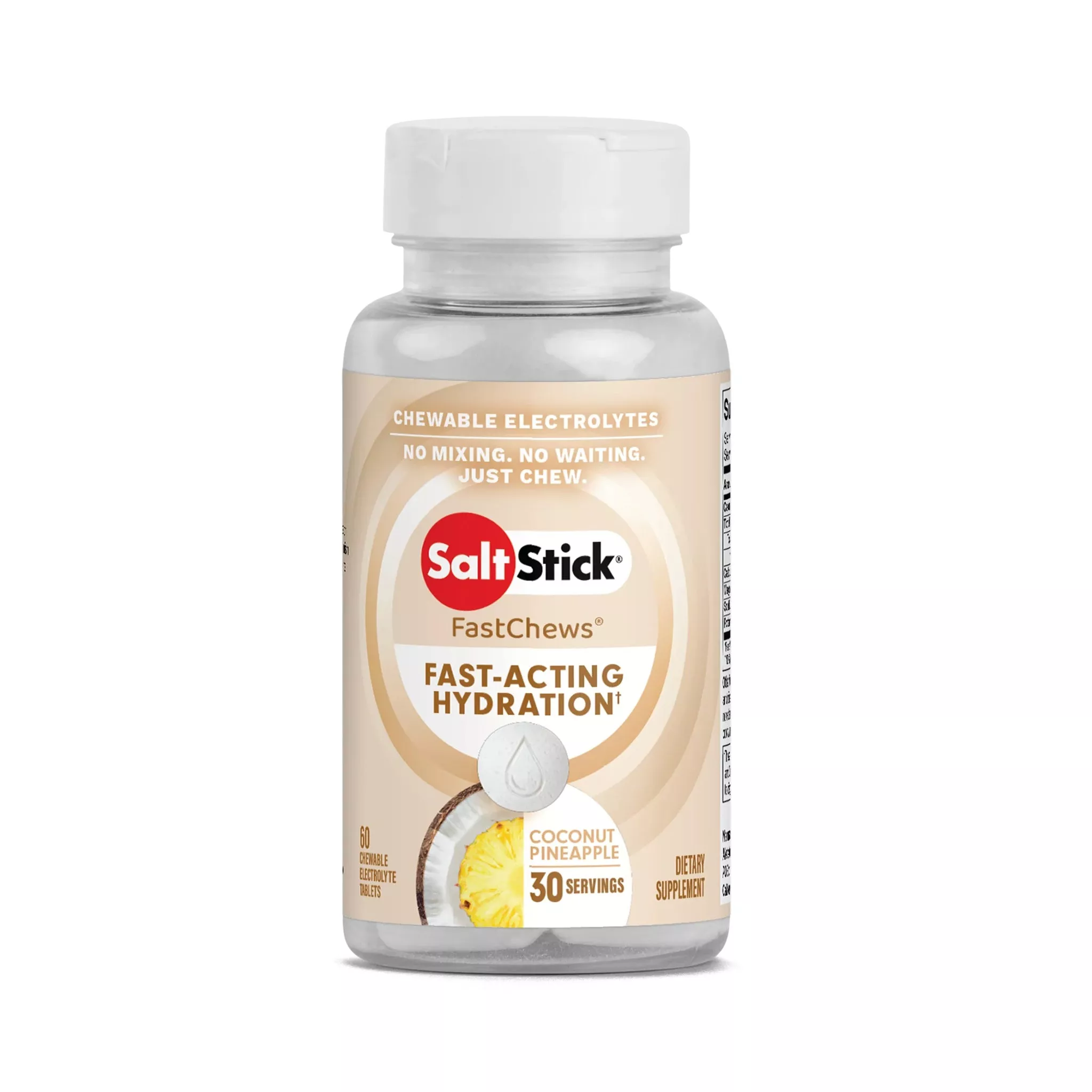 SaltStick FastChews Coconut Pineapple | Vegan Electrolyte Supplement