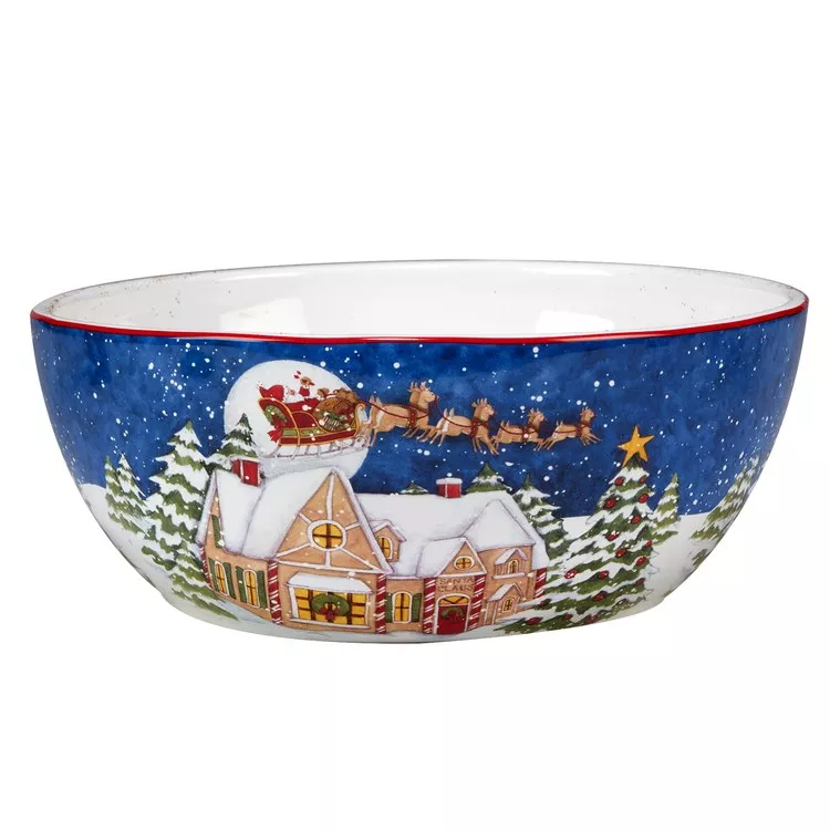 Santa's Workshop 10 x 4 Deep Bowl