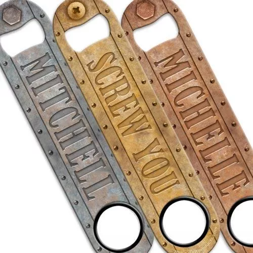 Screw & Bolt Speed Bottle Opener - ADD YOUR NAME