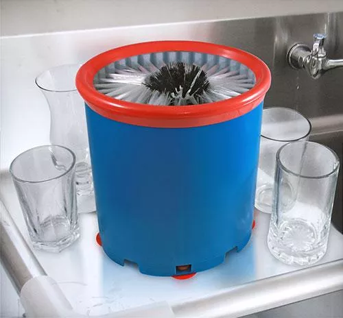 Self Contained Glass Mug Washer - Blue Oval